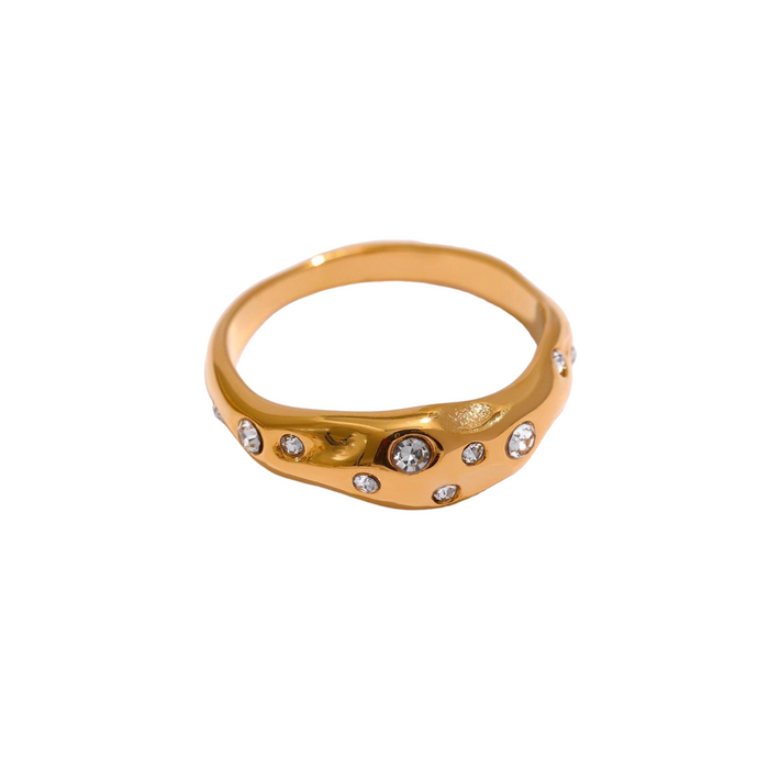 Luxury Golden Ring for Stylish Lady