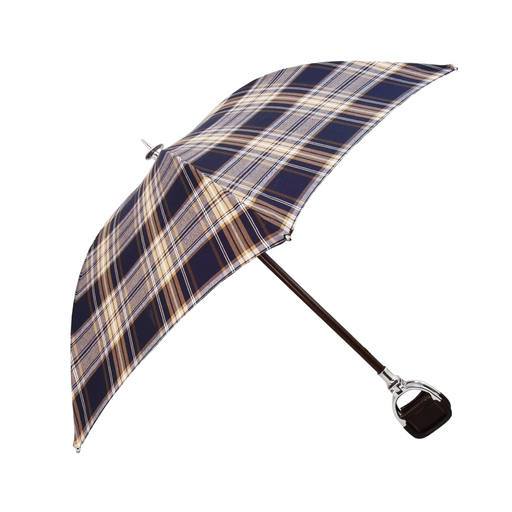 Blue and beige umbrella