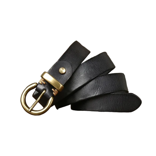 Luxury leather belt for women