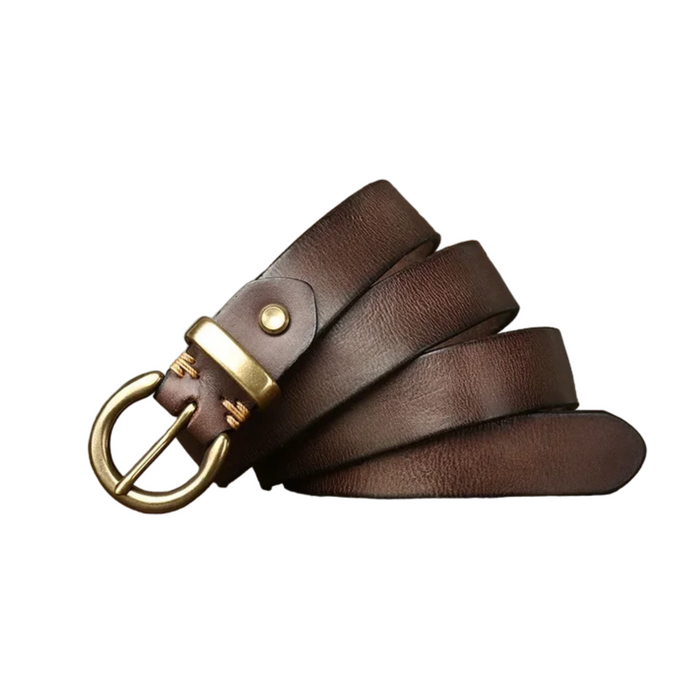 High-end leather waist belt