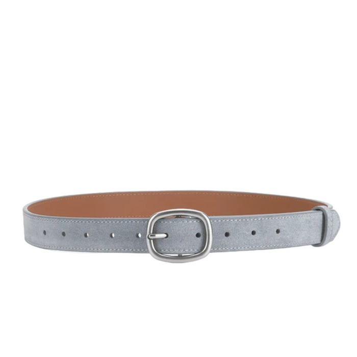 Classic suede leather belt