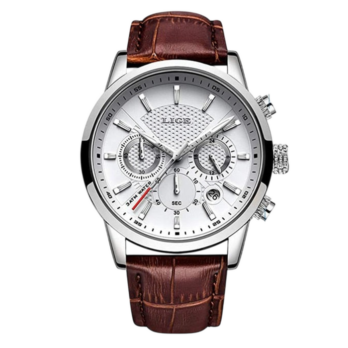 LEONIX®  Designer Men's Quartz Leather Watch