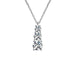 Minimalist Style Elegant Moissanite Pendant Necklace – Sterling Silver