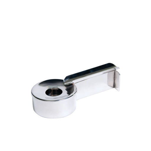 Single Cigar Ashtray – Windproof Stainless Steel, Chrome Finish