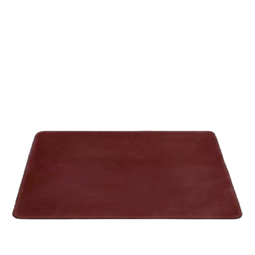 Burgundy Leather Laptop Mat – Elegant Desk Pad for Modern Workspaces