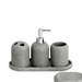 Modern 5-Piece Matte Bathroom Set – Soap Dispenser, Tray & More