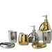 Ceramic Bathroom Accessories Set – Soap Dish, Dispenser, Cup and Holder