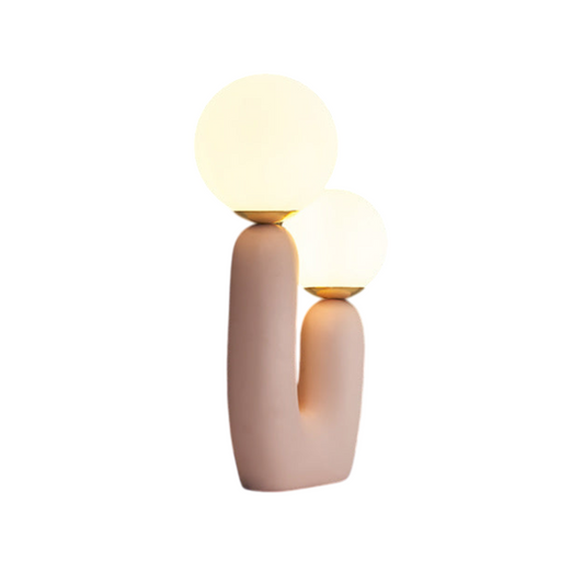 Modern and Elegant Lighting Twin Orbs Table Lamp
