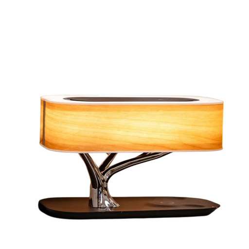 Stylish and Functional Table Lamp with Wireless Charging
