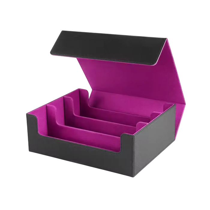 PU Leather Trading Card Storage Box – Holds 1800+ Cards