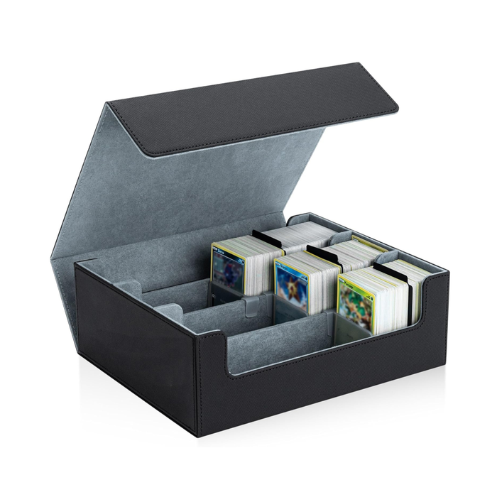 PU Leather Trading Card Storage Box – Holds 1800+ Cards