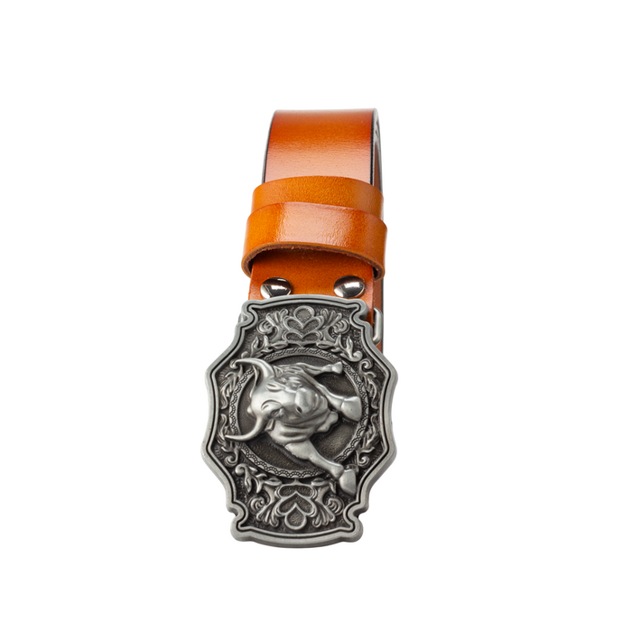 Vintage Echtleder Westerngürtel für Herren