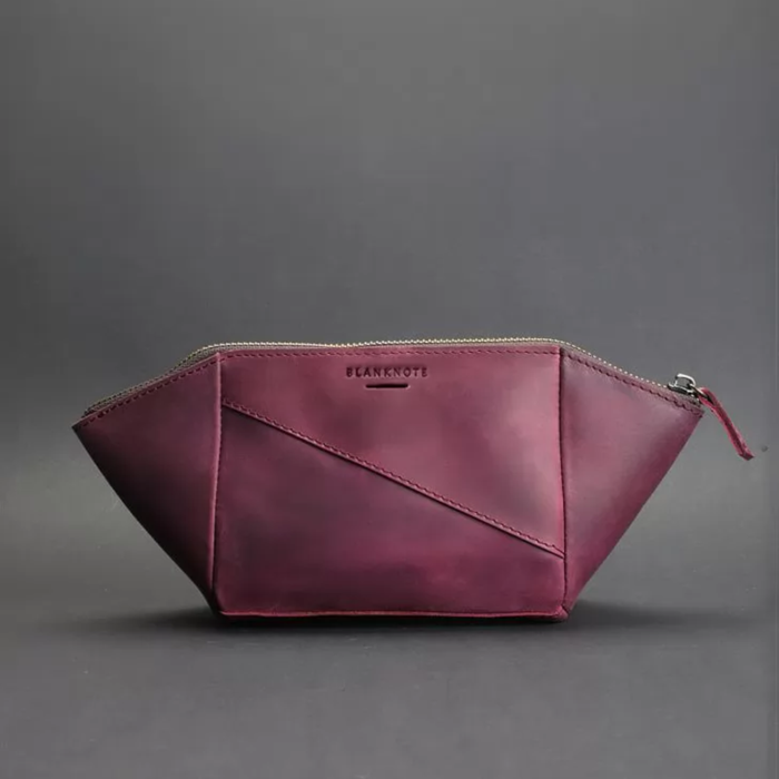 Women’s Leather Cosmetic Bag Crazy Horse Genuine Leather