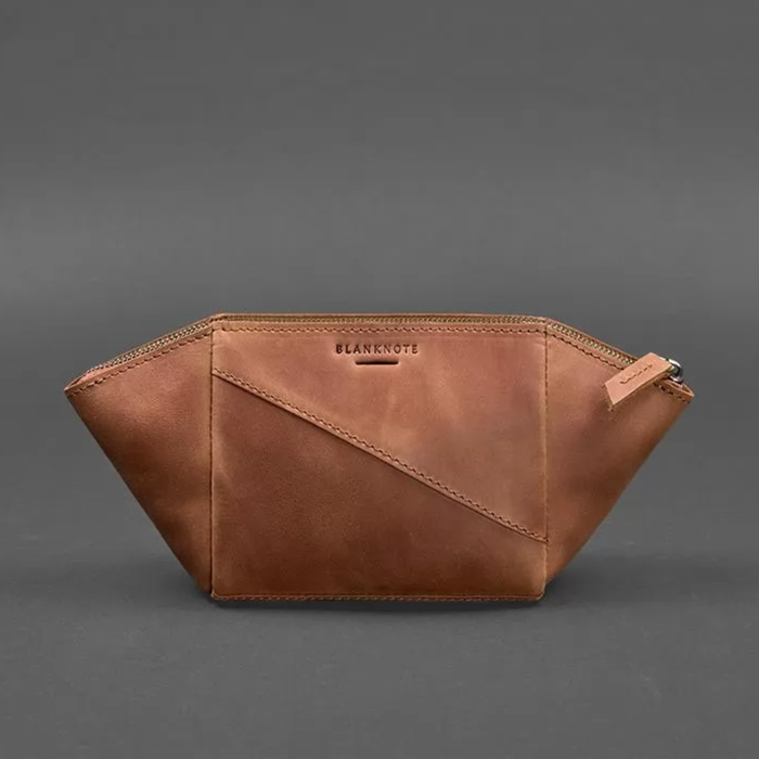 Women’s Leather Cosmetic Bag Crazy Horse Genuine Leather