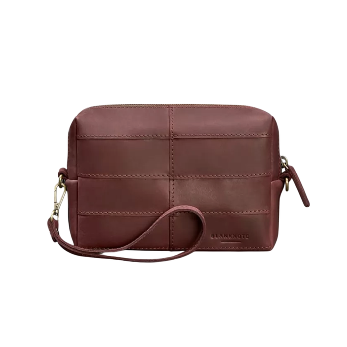 Leather Toiletry Bag Crazy Horse Leather Zipper No Lining