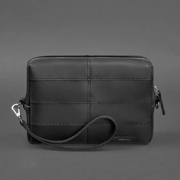 Leather Toiletry Bag Crazy Horse Leather Zipper No Lining