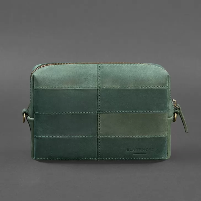 Leather Toiletry Bag Crazy Horse Leather Zipper No Lining