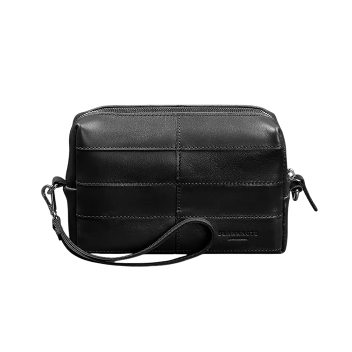 Leather Cosmetic Bag Crust Leather Zipper No Lining