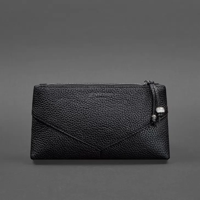 Women’s Floater Leather Makeup Bag with Zipper