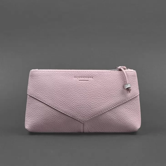 Women’s Floater Leather Makeup Bag with Zipper