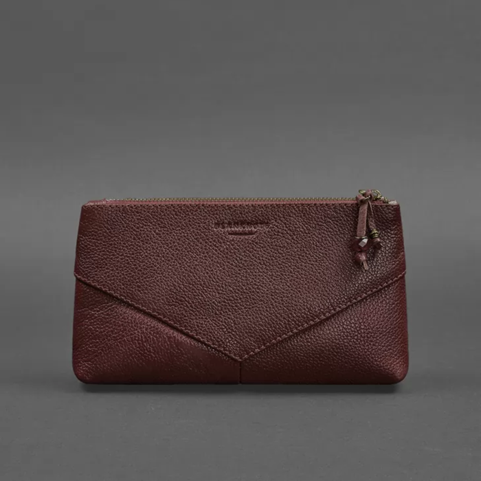 Women’s Floater Leather Makeup Bag with Zipper