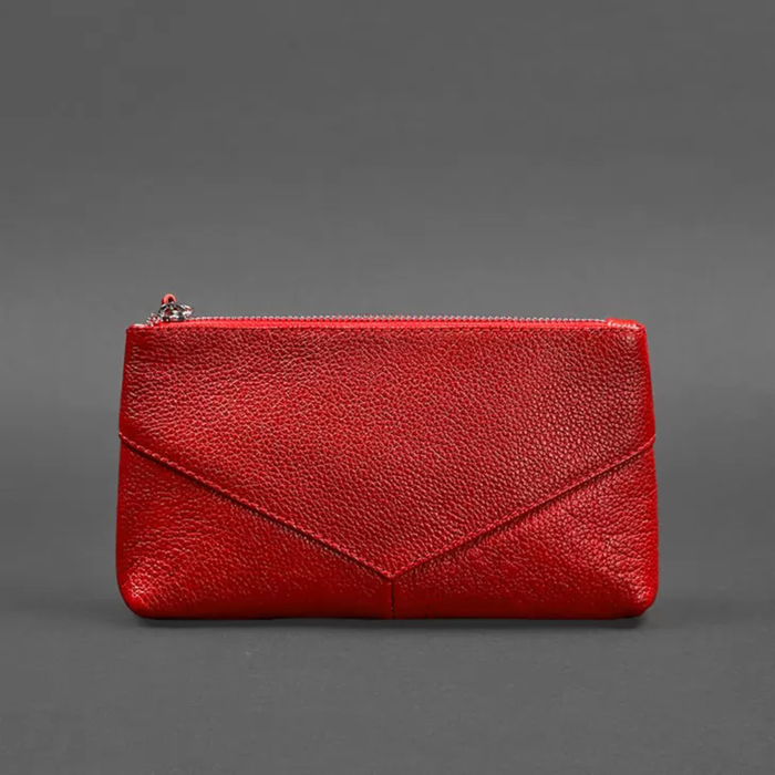 Women’s Floater Leather Makeup Bag with Zipper