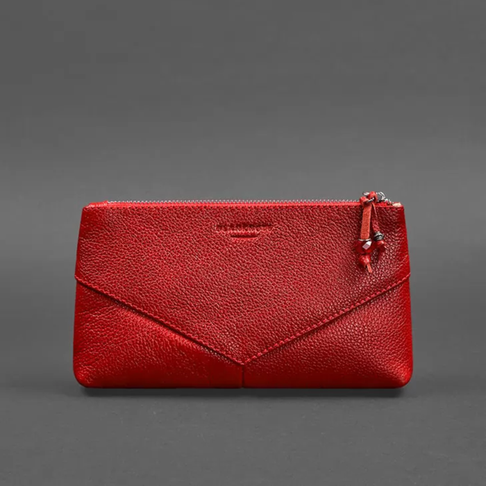 Women’s Floater Leather Makeup Bag with Zipper