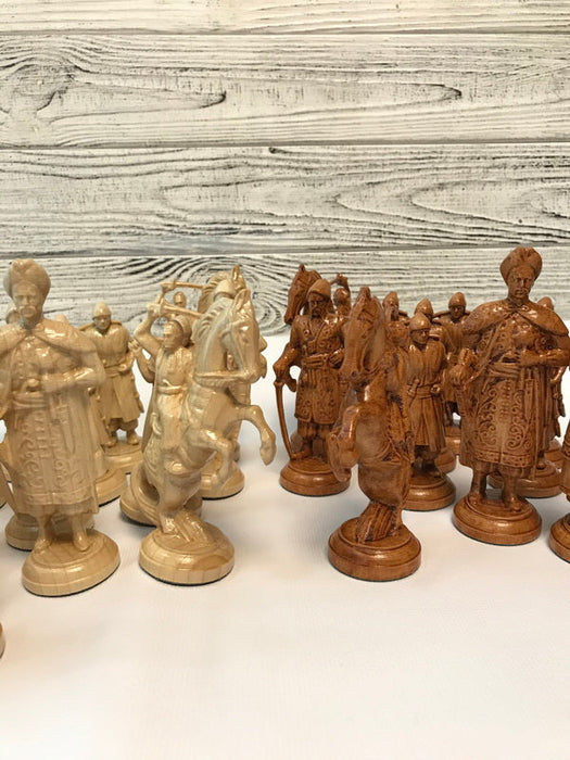 Handcrafted Wooden Chess Pieces