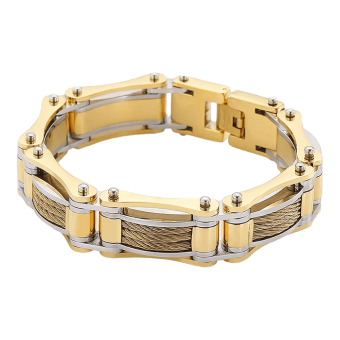 Dernarz' Heavy Stainless Steel Bracelet – 15mm, 21.5cm