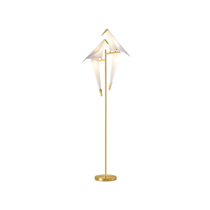 Stylish Origami Bird-Inspired Table or Floor Lamp with a Unique and Artistic Design