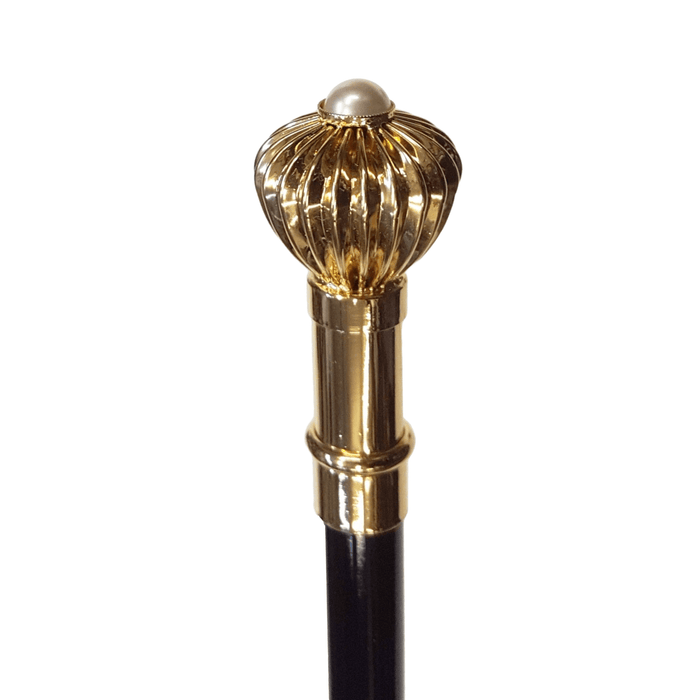 Unique Design Walking Stick with Pearl Handle