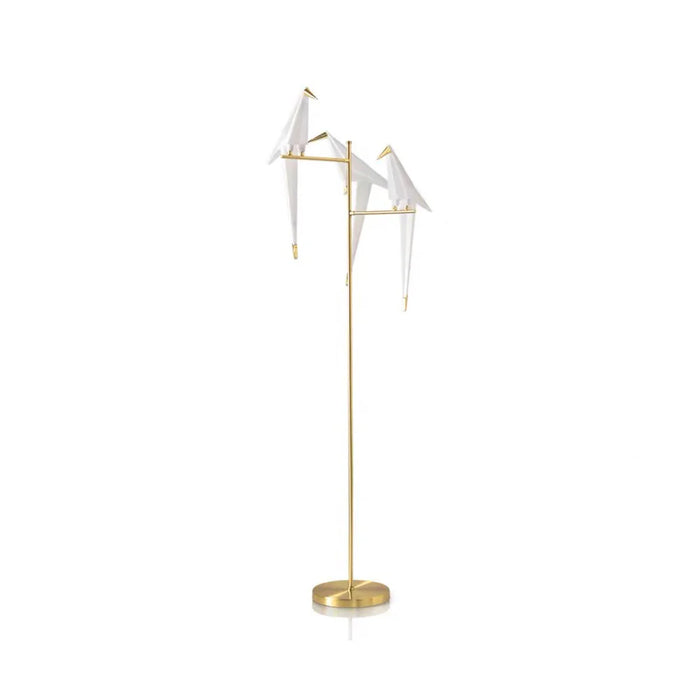 Stylish Origami Bird-Inspired Table or Floor Lamp with a Unique and Artistic Design