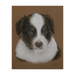 Hand-Drawn Pastel Little Friend Dog Art Portrait