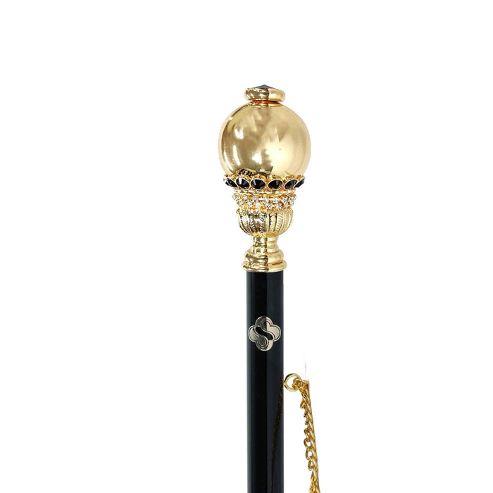 24K Gold-plated Shoehorn with Crystal Ball Knob