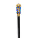 24K Gold-Plated Walking Cane Embellished with Crystals