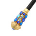 24K Gold-Plated Walking Cane Embellished with Crystals