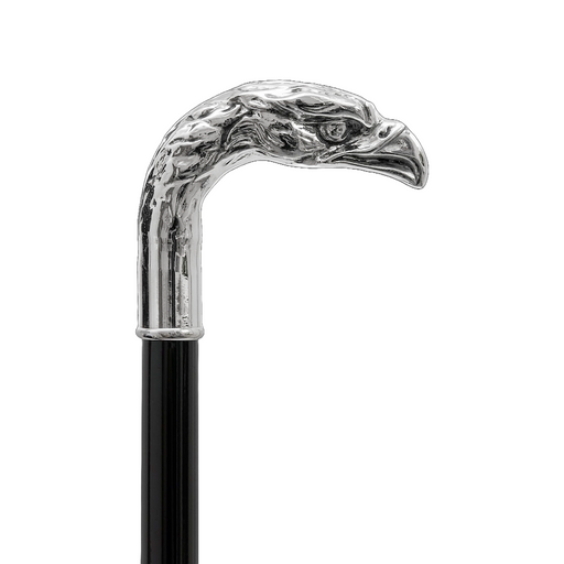 Luxury fashionable walking cane silver eagle handle