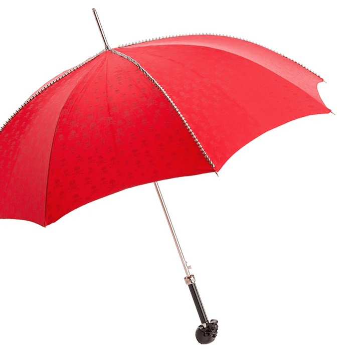 Red Studs Black Skull Exclusive Umbrella