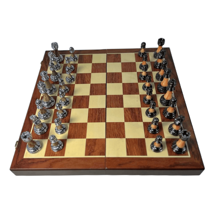 Classic wooden chess set