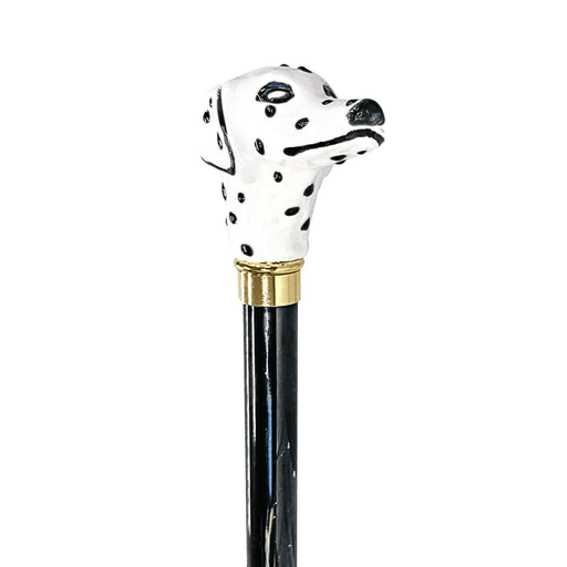 Luxury Enameled Dalmatian Dog Walking Cane