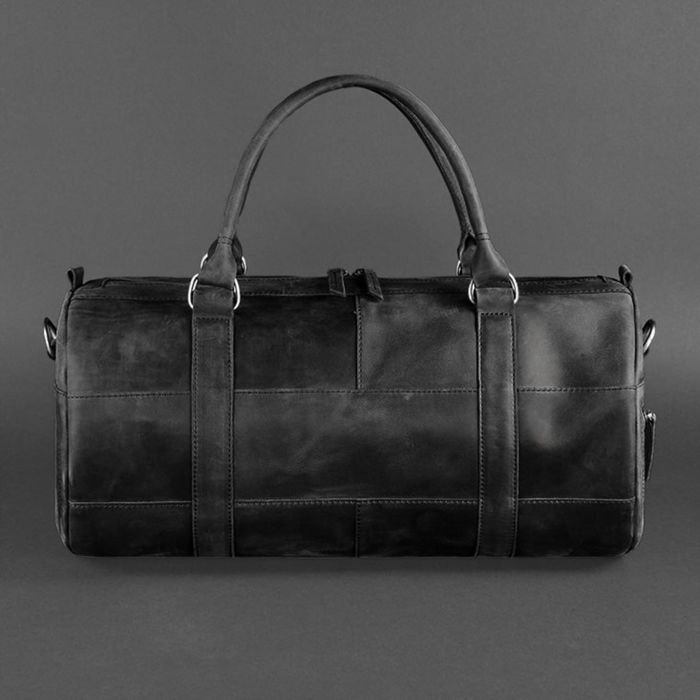 Durable leather travel bag