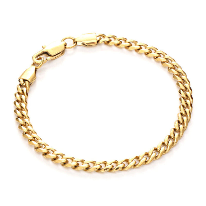 Cuban Bracelet | 18K Gold 5mm