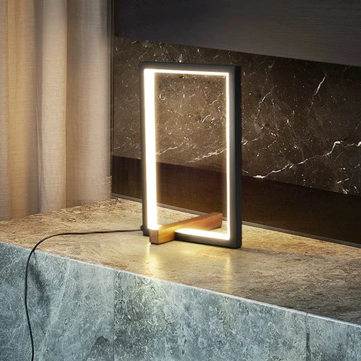 Sleek and Minimalist Square-Design Table Lamp for a Modern Touch