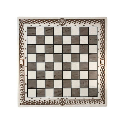 White Acrylic Stone Chess Set