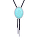 Men's Turquoise Bowler Tie Blue Suit Bolo Stone Tie