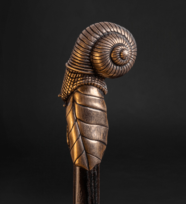 Jewelry Walking Cane Handle Snail - Unique Art Thin Cane Stick