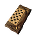 Hand-carved backgammon game set