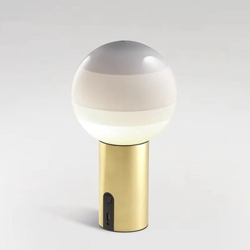 Dipping Portable Glass Ball Table Lamp with USB Charging