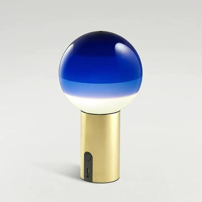 Dipping Portable Glass Ball Table Lamp with USB Charging