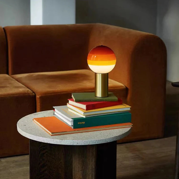 Dipping Portable Glass Ball Table Lamp with USB Charging